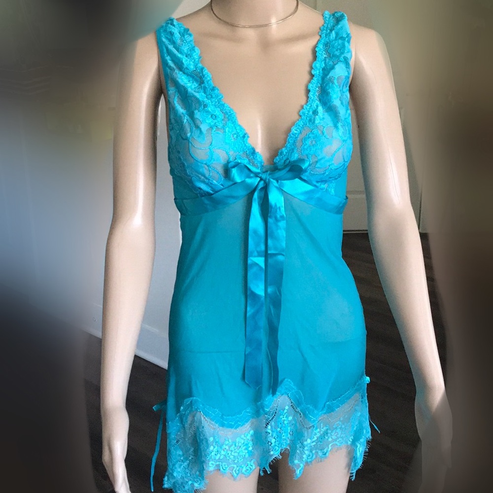 Super soft lace babydoll lingerie